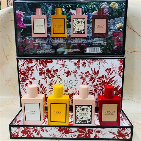 perfume set gucci|gucci bloom 100ml gift set.